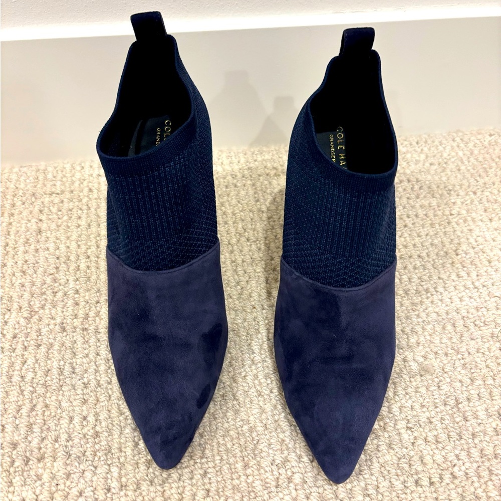 Cole Haan Women's Zero Grand Navy Booties